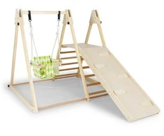 Promotions Vidaus sporto kompleksas vaikams, 185x120x115 cm, įvairiaspalvis, masyvi mediena
