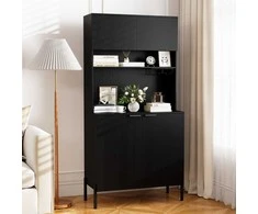 Promotions Virtuvės sandėliavimo spintelė 80x40x164 cm juoda, laikymo