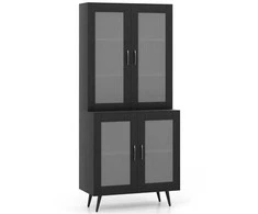 Promotions Virtuvės sandėliavimo spintelė, 80x40x178 cm, juoda