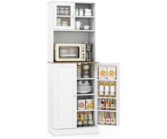 Promotions Virtuvės sandėliavimo spintelė, 59.7x35.6x170.2 cm, balta