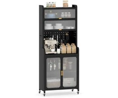 Promotions Virtuvės spintelė, 79x37x192 cm, juoda