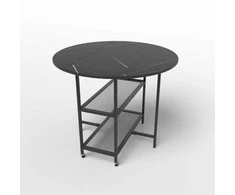 Promotions Virtuvinis stalas, 100x100x80 cm, juodas