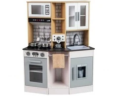 Promotions Virtuvės žaidimų rinkinys 75x36x96 cm Pilka ir balta, MDF