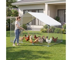 Promotions Vištidė 300x203x202 cm Sidabrinė metalinė