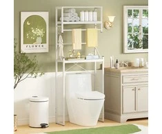 Promotions Vonios lentyna, 64x24x162 cm, balta, metalas