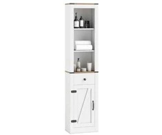 Promotions Vonios spintelė 40.6x24.1x172.7 cm balta, su sandėliavimo vieta