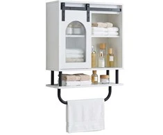 Promotions Vonios spintelė 50x20x70 cm balta, pakabinama, su laikymo vieta