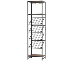 Promotions Vyno stovas, 45x35x171 cm, Juodai rudas