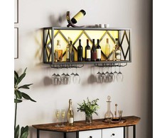 Promotions Sieninis vyno lentyna, 51x26,5x60 cm, ruda