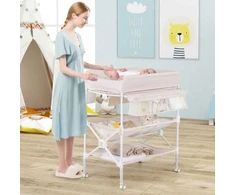 Promotions Vystymo stalas 80x66x99-104 cm smėlio spalvos, sulankstomas, atsparus vandeniui