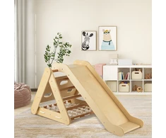 Promotions Žaidimas Laipiojimo trikampis 4 viename su čiuožykla ir laipiojimo tinklu natūralus