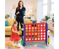 Promotions Žaidimų rinkinys 4-in-Score su žiedų mėtymu ir krepšiniu 103.5x39x82.5 cm Raudonas