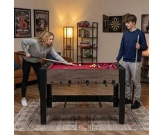 Promotions Žaidimų stalas, 3-in-1 Combo, 124.5x61x83.8 cm, rudas