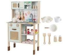 Promotions Žaidimų virtuvėlė, 61x29.2x95.3 cm, žalia, medinė