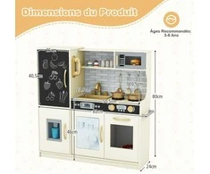 Promotions Žaidimų virtuvėlė, 82x24x80 cm, smėlio spalvos
