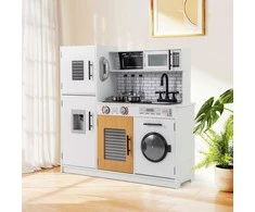 Promotions Žaidimų virtuvės žaislų rinkinys, 83x25x80 cm, baltas ir juodas