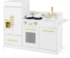 Promotions Vaikiška žaislinė virtuvėlė, 70x30x72 cm, balta
