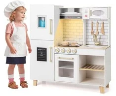 Promotions Žaislinė virtuvėlė, 92x30x98 cm, balta