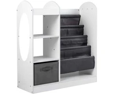 Promotions Žaislų laikymo organizatorius, 87,5x30x90 cm, balta, MDF