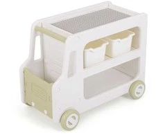 Promotions Žaislų spintelė, automobilio formos, 73x42x55 cm, balta, HDPE