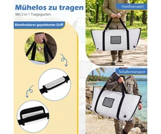 Promotions Žuvies aušintuvas krepšys 122x46x51 cm Baltas PVC Izoliuotas Nesandarus Saugojimo