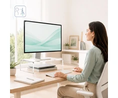 Relaxdays Akrilinis monitoriaus pakylas