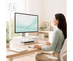 Relaxdays Akrilinis monitoriaus pakylas