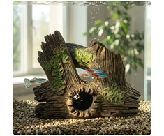Relaxdays Akvariumo dekoracija 17x20x10 cm Ruda Poliuretanas