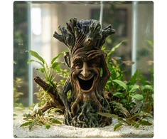 Relaxdays Akvariumo dekoracija 23x12x11 cm Ruda