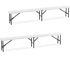 Relaxdays Alaus suolas, 43x240x30 cm, baltas
