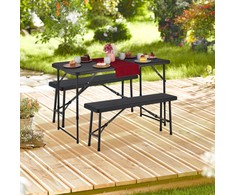Relaxdays Alaus suoliukas, 42x100x25 cm, juodas