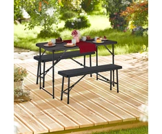 Relaxdays Alaus suoliukas, 42x100x25 cm, juodas