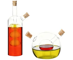 Relaxdays 2-in-1 acto ir aliejaus butelis, 2 vnt. rinkinys