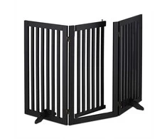 Relaxdays Apsauginiai varteliai, 92x154x30 cm, juoda, MDF
