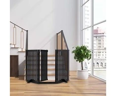Relaxdays Apsauginiai varteliai, 92x154x30 cm, juoda, MDF