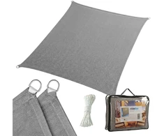 Relaxdays Apsauginis skėtis HDPE 200x300 cm smėlio spalvos audinys