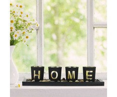 Kodustaar Žvakidžių rinkinys su padėklu „Home“ arbatinėms žvakutėms