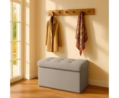 Relaxdays Audinio suoliukas, 38x76x38 cm