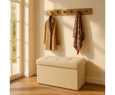 Relaxdays Audinio suoliukas, 38x76x38 cm