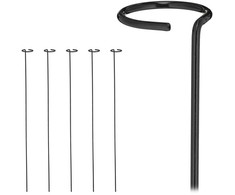Kodustaar 6 juodų augalų atramų rinkinys 80cm