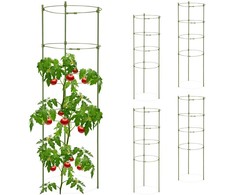 Kodustaar 5 apvalių pomidorų atramų rinkinys, 90 cm