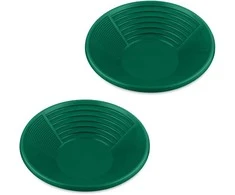 Relaxdays Aukso plovimo indai, 8x38 cm, žalia plastmasė