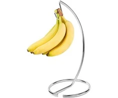 Relaxdays Bananų laikiklis, 34.5x16.5 cm, sidabrinės spalvos