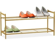 Relaxdays Batų lentyna, 33.5x69.5x26 cm, metalas