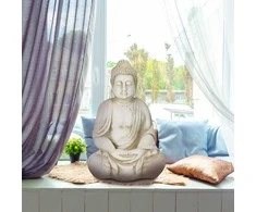 Relaxdays Budos statula, 70x45x35 cm, balta