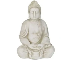 Relaxdays Budos statula, 70x45x35 cm, balta