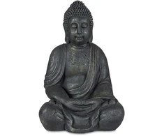 Relaxdays Budos statula, 70x45x35 cm, pilka