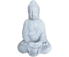 Relaxdays Budos statula 71x49x34 cm šviesiai pilka polirezinas