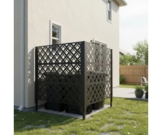 Relaxdays Dangtis šiukšlių dėžei 120 cm Juodas