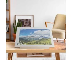 Relaxdays Dėlionės lenta, pasvirusi, 6,5x79x56 cm, natūrali ruda